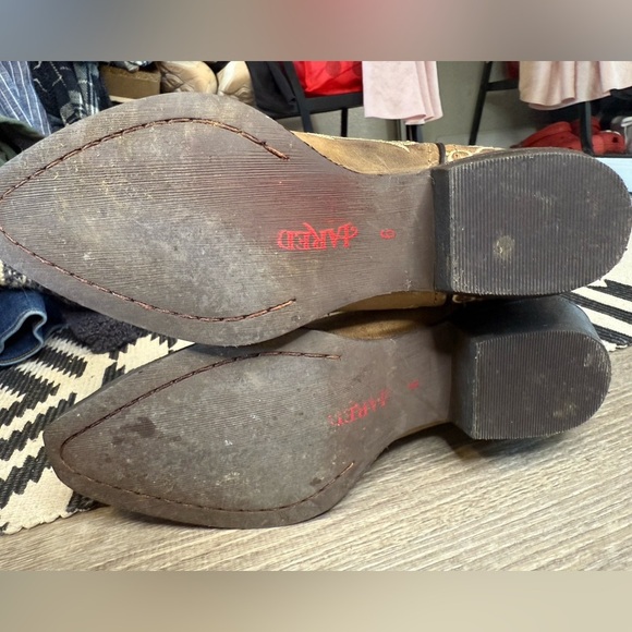 Laredo Women’s Jasmine Cowboy Boots Leather Taupe Size 6 - Picture 10 of 11